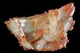 Natural, Red Quartz Crystal Cluster - Morocco #80655-2